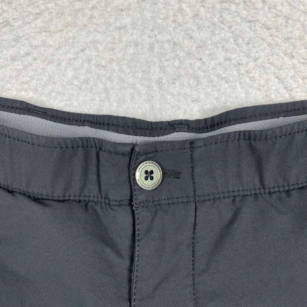 Under Armour Shorts Mens 40 Black Charcoal Preppy‎ Active Golfer Tennis Traveler